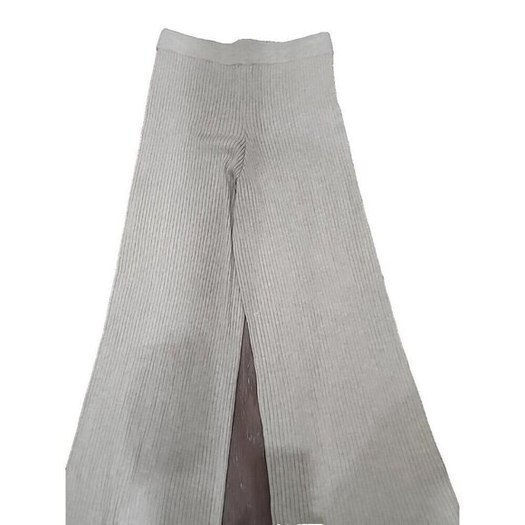 The Drop Sweater Pants Catalina Pull-On Rib Flare Beige NWOT Women's Large - Picture 5 of 10